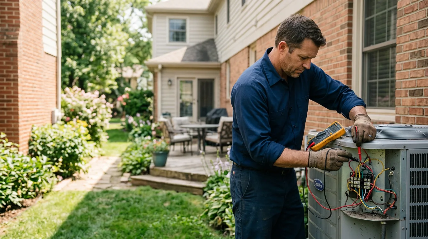 HVAC technician working near North Zulch, TX
